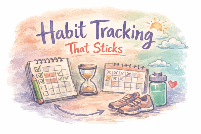 Illustration for habit tracking article